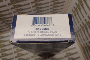 Bachmann Branchline 32-725DS - HO/00 Class 66 66022 'Lafarge Charnwood' in EWS Livery (DCC Sound Fitted) DCC fitted, with sound