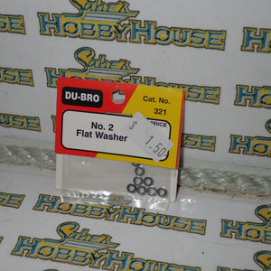 Dubro 321 - No.2 Flat Washers