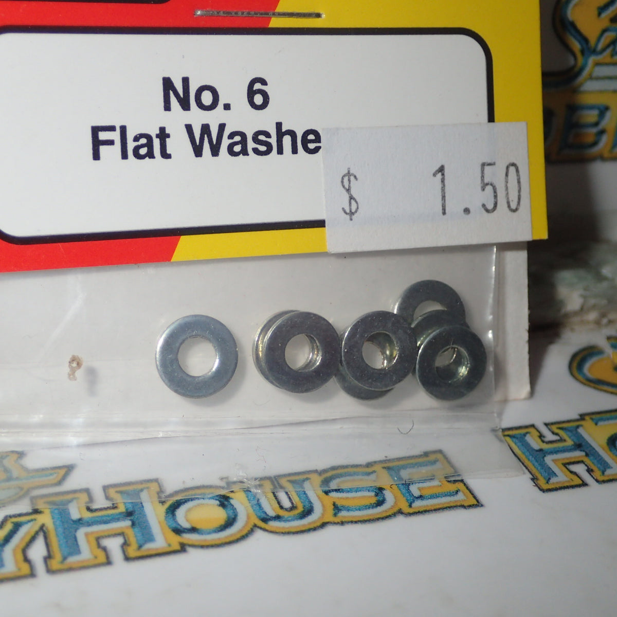 Dubro 325 - No. 6 Flat Washer Pkt. of 8