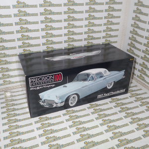 Ertl Precision 100 Collection 32889 - 1957 Ford Thunderbird Powder Blue Die-Cast Replica