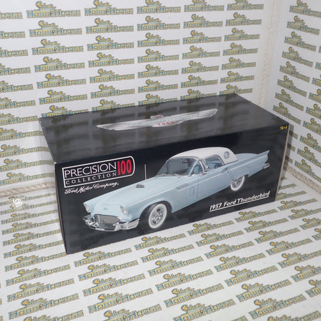 Ertl Precision 100 Collection 32889 - 1957 Ford Thunderbird Powder Blue Die-Cast Replica