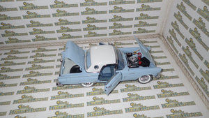 Ertl Precision 100 Collection 32889 - 1957 Ford Thunderbird Powder Blue Die-Cast Replica