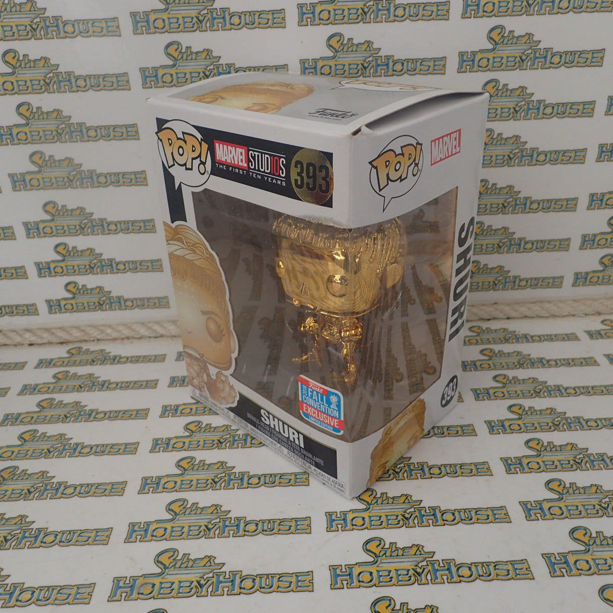 Funko 33522 - Marvel Studios: The First Ten Years - Black Panther - Shuri Gold Chrome Pop! 2018 Fall Convention Exclusive Limited Edition Vinyl Figure