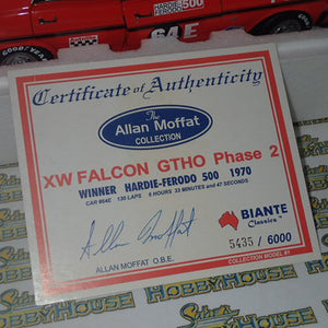 BIANTE CLASSICS 37085 - 1/18 Scale Ford Falcon GTHO Phase 2 Bathurst Winner