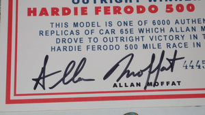 BIANTE AUTOart 37181 - 1/18 Scale 1971 Bathurst Winner Allan Moffat Ford XY GTHO Falcon. SIGNED COA