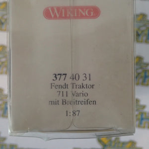 Wiking 377 40 31 - 1/87 Scale Tractor Agricultural Fendt Traktor 711 Vario mit Breitreifen