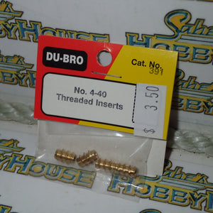 Dubro 391- No. 4-40 Thread Inserts