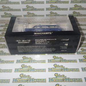 Minichamps 400 082491 - 1/43 Scale - Ford Transit 1977 Bus "THW Koin-Nord" Diecast Model Replica