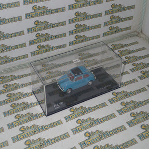 Minichamps 400 121601 - 1/43 Scale Fiat 500 1965 Blue Diecast Scale Model Replica