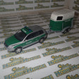 Minichamps 402 052090 - 1/43 Scale - 2002 Volkswagen Touareg - Polizei Dresden w/ Horse Trailer Diecast Model Replica