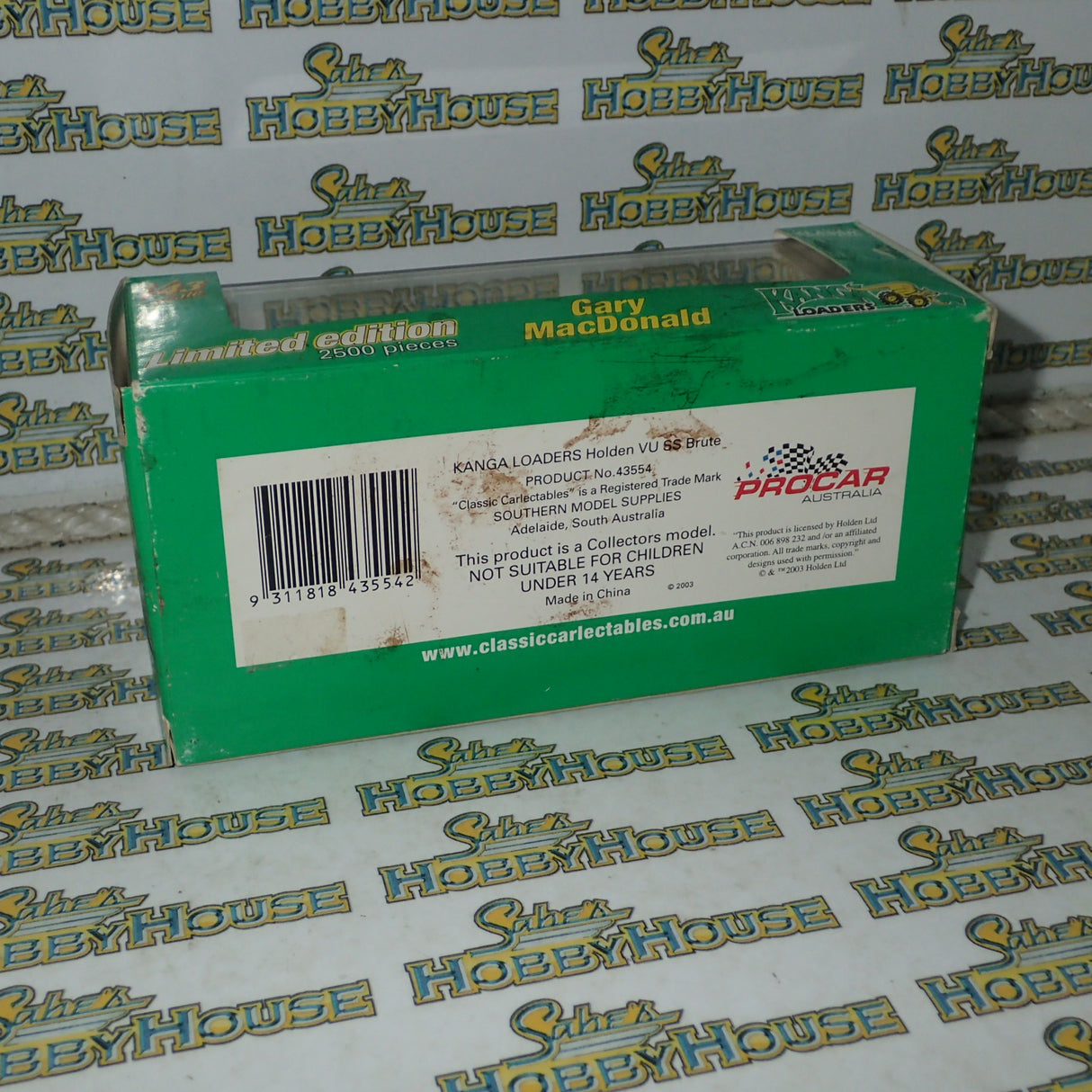 Classic Carlectables 43554 - 1/43 Scale - Holden VU SS Brute Ute #2 'Kanga Loaders' Die-cast Replica