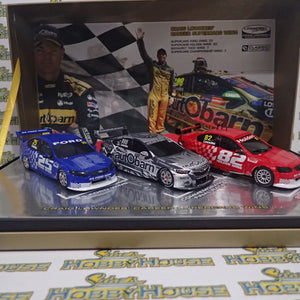 Classic Carlectables 43673 - 1/43 Scale - Craig Lowndes’ Final Race Autobarn Lowndes Racing Triple Set Diecast Scale Model Replica