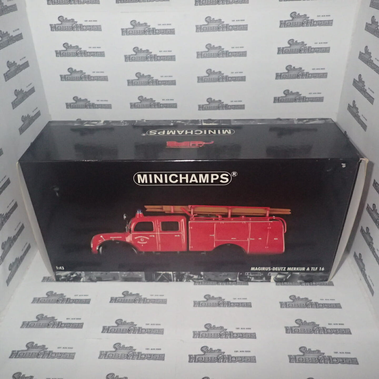 Minichamps - 1/43 Scale - 439 141074 Magirus-Deutz Merkur A TLF 16 Diecast Scale Model Replica
