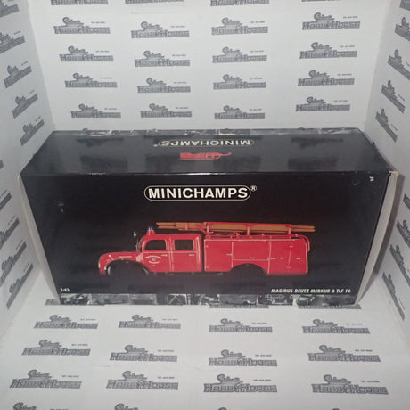 Minichamps - 1/43 Scale - 439 141074 Magirus-Deutz Merkur A TLF 16 Diecast Scale Model Replica