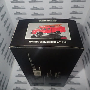 Minichamps - 1/43 Scale - 439 141074 Magirus-Deutz Merkur A TLF 16 Diecast Scale Model Replica