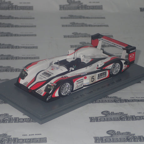 Spark Models 43LM04 – 1/43 Scale Audi R8 #5 Team GOH Winner 2004 24Hrs Le Mans Resin Scale Model Replica