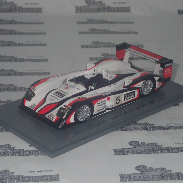 Spark Models 43LM04 – 1/43 Scale Audi R8 #5 Team GOH Winner 2004 24Hrs Le Mans Resin Scale Model Replica