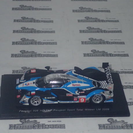 Spark Models 43LM09 – 1/43 Scale Peugeot 908 HDi FAP #9 Peugeot Sport Total Winner 2009 24Hrs Le Mans Resin Scale Model Replica