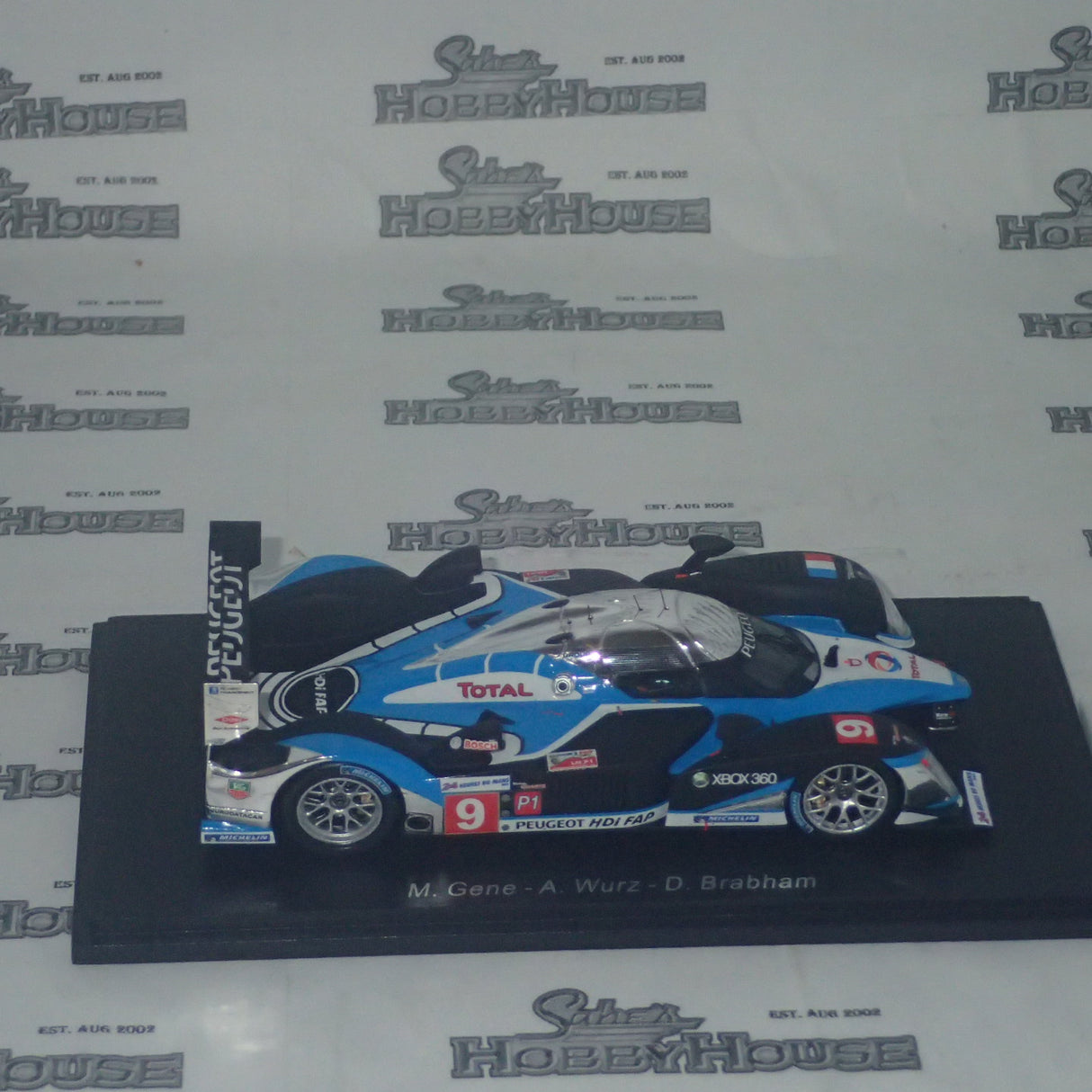 Spark Models 43LM09 – 1/43 Scale Peugeot 908 HDi FAP #9 Peugeot Sport Total Winner 2009 24Hrs Le Mans Resin Scale Model Replica