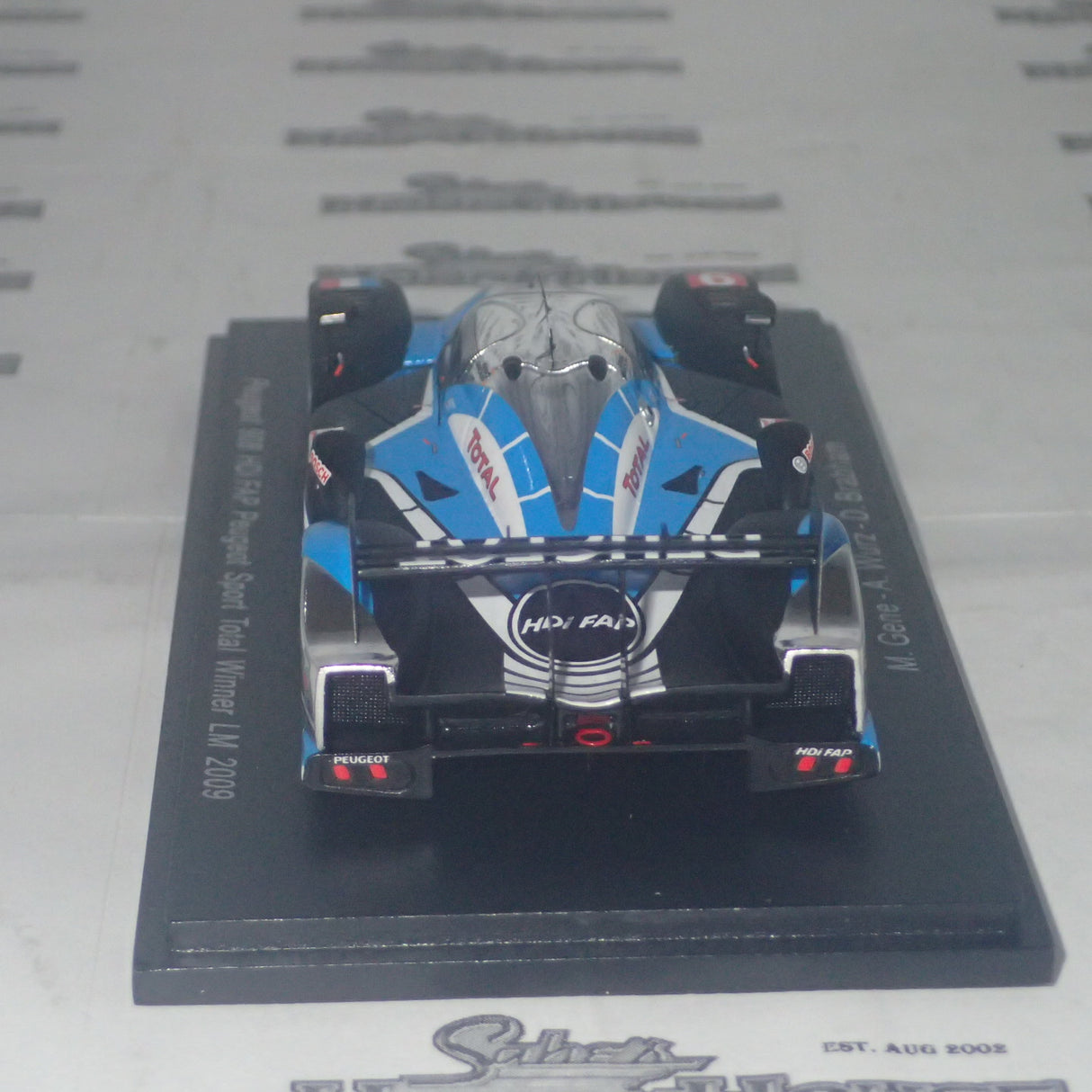 Spark Models 43LM09 – 1/43 Scale Peugeot 908 HDi FAP #9 Peugeot Sport Total Winner 2009 24Hrs Le Mans Resin Scale Model Replica