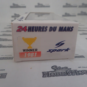 Spark Models 43LM81 – 1/43 Scale Porsche 936/78 #11 Jules "Derek Bell - Jacky Ickx" winner Le Mans 1981 Scale Model Replica