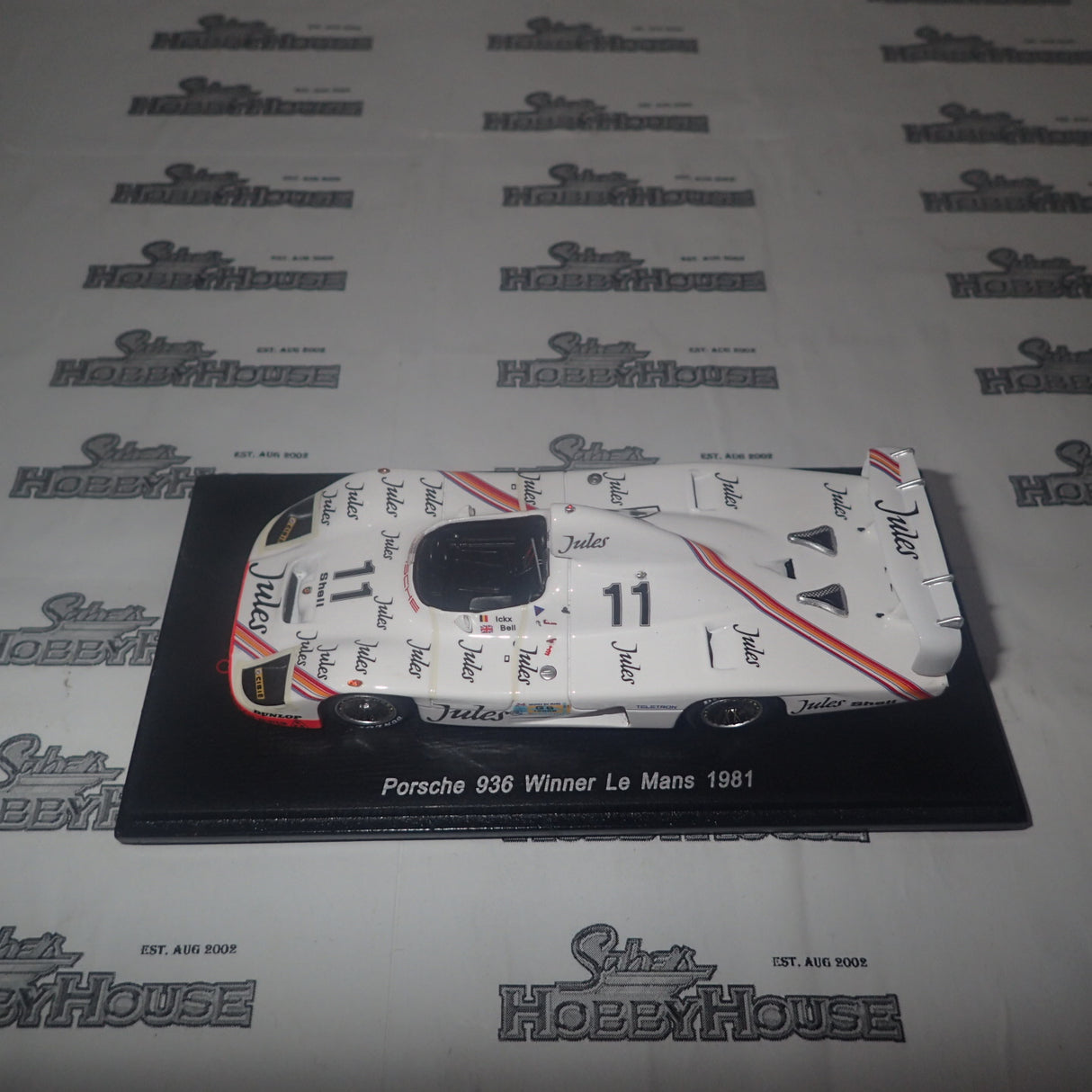 Spark Models 43LM81 – 1/43 Scale Porsche 936/78 #11 Jules "Derek Bell - Jacky Ickx" winner Le Mans 1981 Scale Model Replica