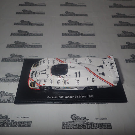 Spark Models 43LM81 – 1/43 Scale Porsche 936/78 #11 Jules "Derek Bell - Jacky Ickx" winner Le Mans 1981 Scale Model Replica