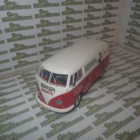 Schuco 45 003 6700 - 1/18 Scale Volkswagen T1 Transporter "Ferrari" Diecast Model Replica