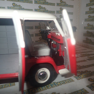 Schuco 45 003 6700 - 1/18 Scale Volkswagen T1 Transporter "Ferrari" Diecast Model Replica