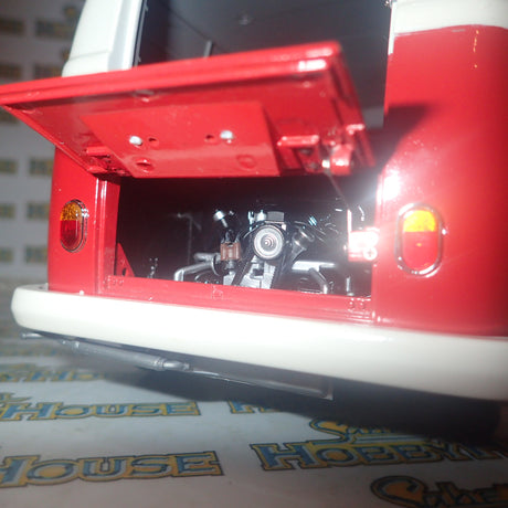 Schuco 45 003 6700 - 1/18 Scale Volkswagen T1 Transporter "Ferrari" Diecast Model Replica