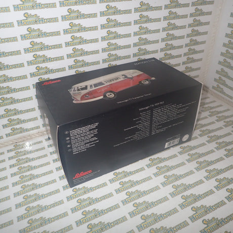 Schuco 45 003 6700 - 1/18 Scale Volkswagen T1 Transporter "Ferrari" Diecast Model Replica