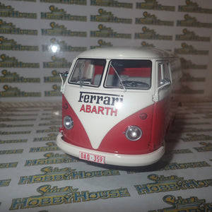 Schuco 45 003 6700 - 1/18 Scale Volkswagen T1 Transporter "Ferrari" Diecast Model Replica