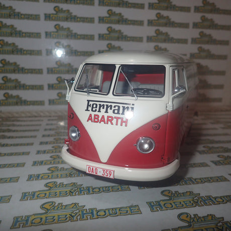 Schuco 45 003 6700 - 1/18 Scale Volkswagen T1 Transporter "Ferrari" Diecast Model Replica