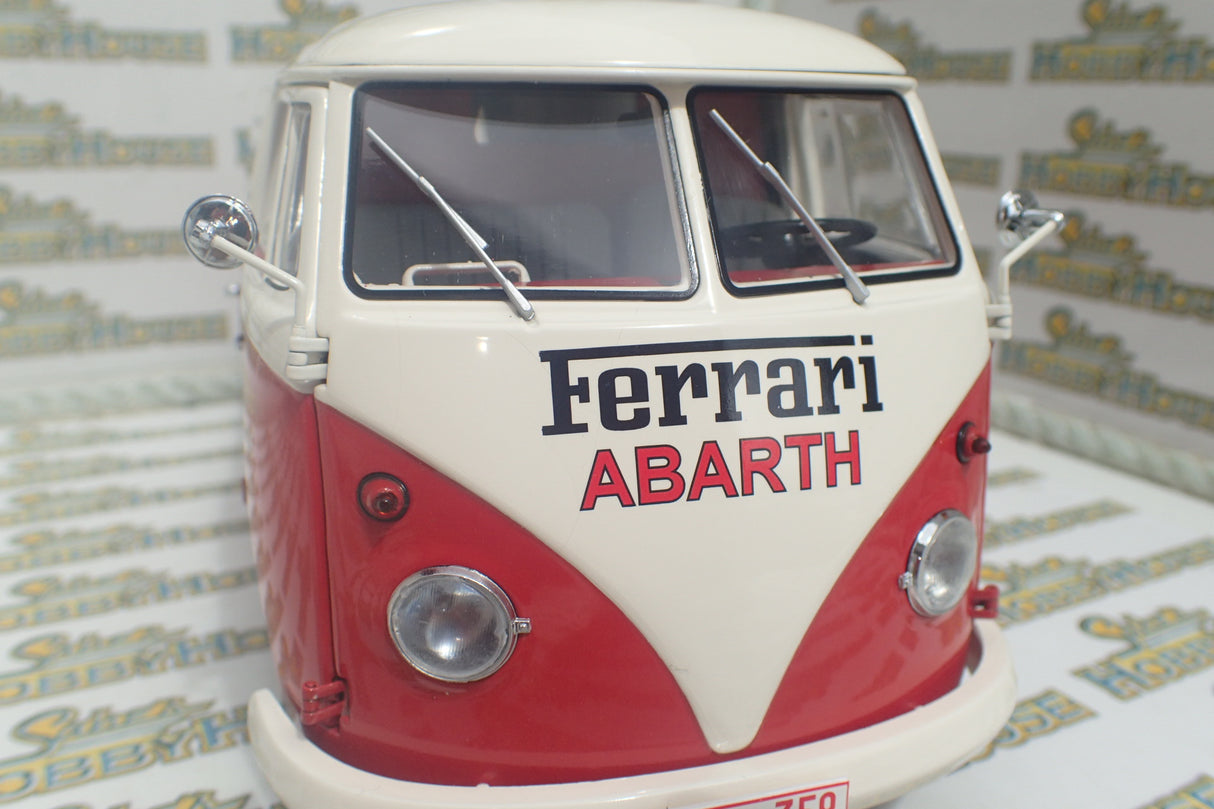 Schuco 45 003 6700 - 1/18 Scale Volkswagen T1 Transporter "Ferrari" Diecast Model Replica