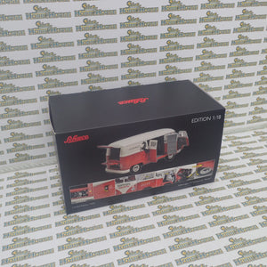 Schuco 45 003 6700 - 1/18 Scale Volkswagen T1 Transporter "Ferrari" Diecast Model Replica