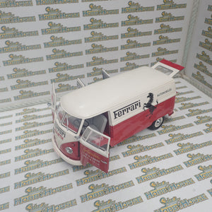 Schuco 45 003 6700 - 1/18 Scale Volkswagen T1 Transporter "Ferrari" Diecast Model Replica