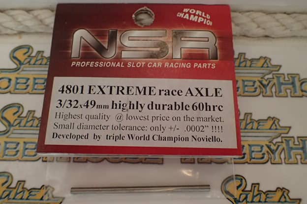 NSR EXTREME RACE AXLE 3/32x49 HIGHLY DURABLE 60hrc