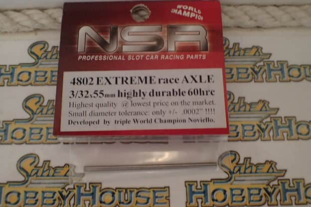 NSR EXTREME RACE AXLE 3/32x55mm HIGHLY DURABLE 60hrc