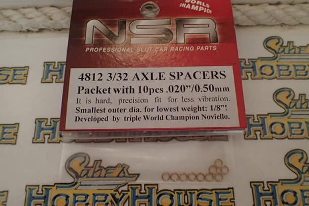 NSR 3/32 AXLE SPACERS .20"/0.50mm (10 pcs)