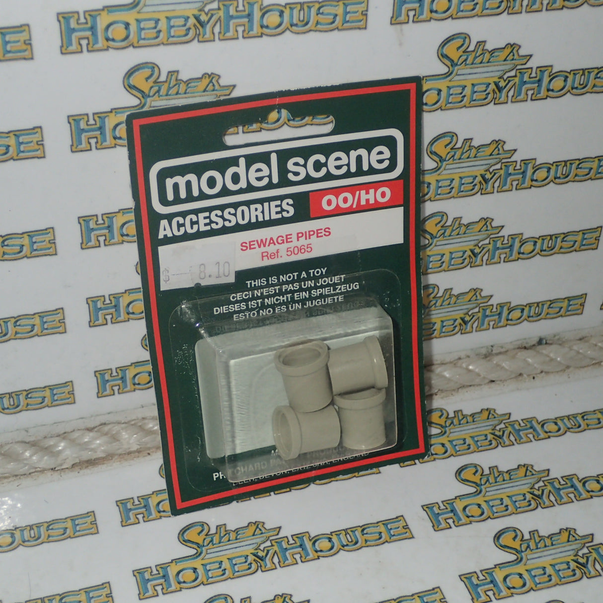 Model Scene Accessories - HO/00 Scale #5065 Sewage Pipes