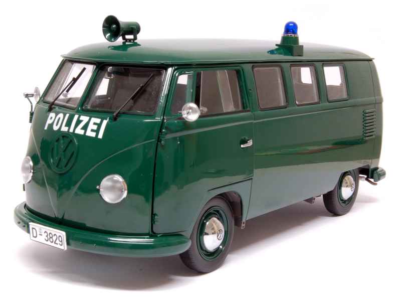 Sun Star 5082 - 1:12 1956 Volkswagen VW T1 Bus Van POLIZEI dark green