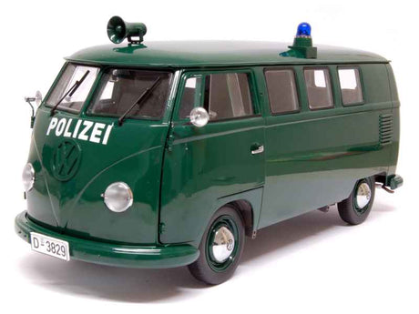 Sun Star 5082 - 1:12 1956 Volkswagen VW T1 Bus Van POLIZEI dark green