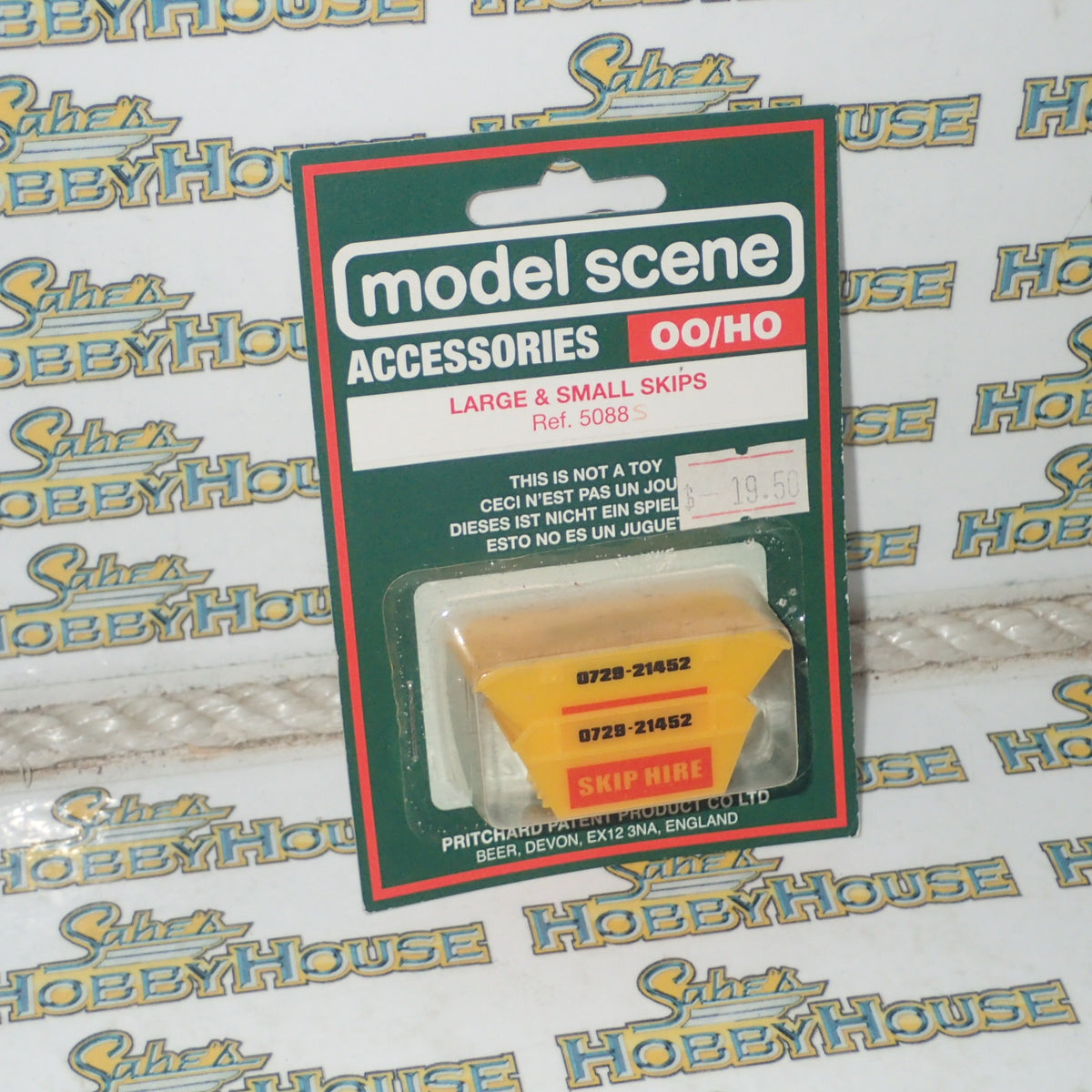 Scale. Skip Modelscene 5088S - HO/00 Scale Skip Hire Large & Small Skips – Sabes ...
