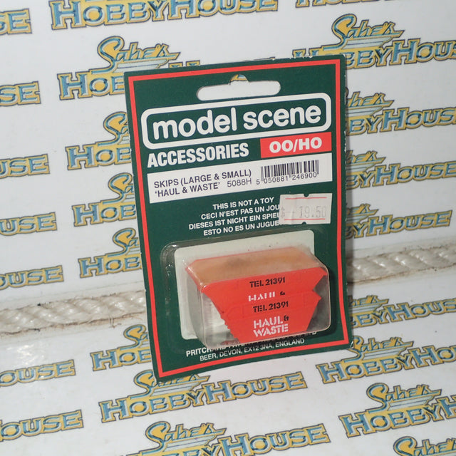 Modelscene 5088H - HO/00 Scale 'Haul & Waste' Large & Small Skips