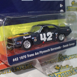 ACME - 1/64 Scale - GL-51264 #42 1970 Plymouth Trans Am Barracuda - Swede Savage Diecast Scale Model Replica