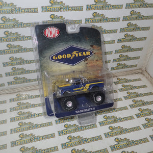ACME 51267 - 1/64 Scale - Goodyear 1970 Chevrolet K-10 Monster Truck Diecast Scale Model Replica