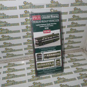 Peco Model Scene - HO/00 Scale - Period Road Vehicles - Leyland National Single Deck Bus London Country Livery Plastic Assembly Kit