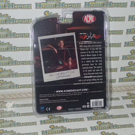 ACME GL-51492 - 1/64 Scale STACEY DAVID'S GEARZ 1967 CHEVROLET C/K PICKUP COPPERHEAD ACME EXCLUSIVE