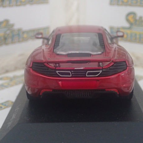 Minichamps 530 133022 - 1/43 Scale McLaren MP4-12C in Volcano Red Metallic Diecast Model Replica