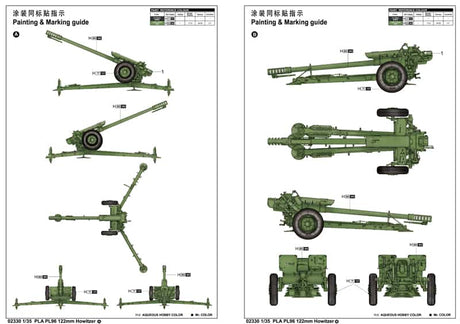 TRUMPETER - 1/35 Scale 02330 PLA PL96 122mm Howitzer Plastic Model Kit